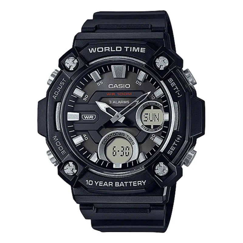 Casio Men's Black Digital Analogue Watch AEQ120W-1A