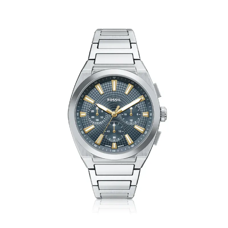 Fossil Everett Silver Tone Watch FS6154