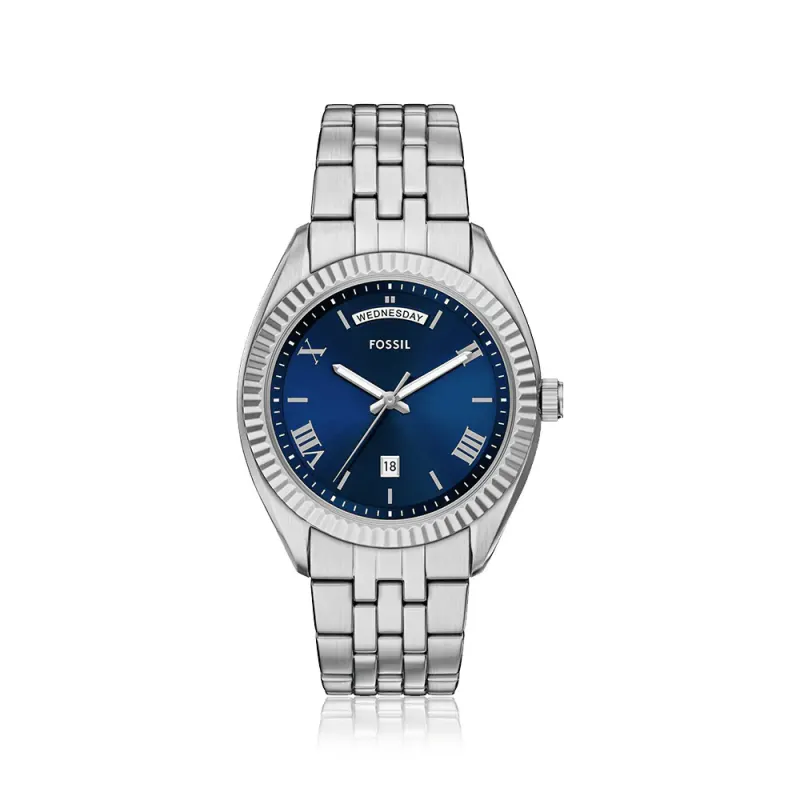 Fossil Campbell Silver Tone Watch FS6140