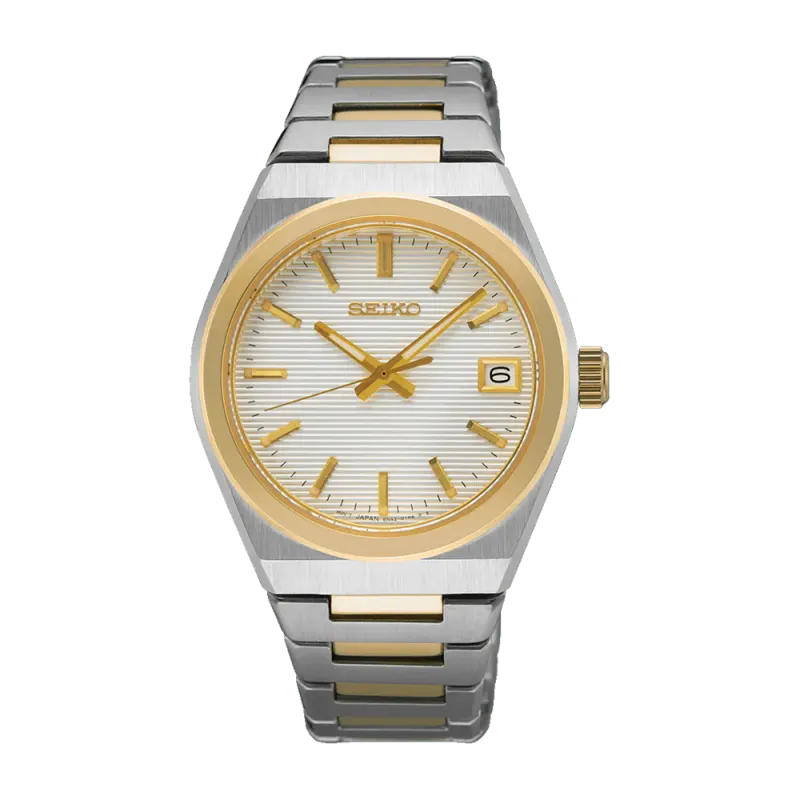 Seiko Conceptual Analogue Two-Tone Watch SUR578P