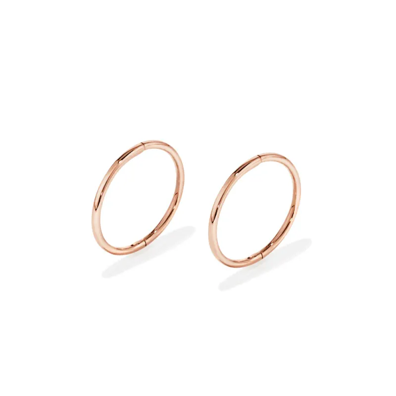 14mm Sleeper Earrings in 9kt Gold