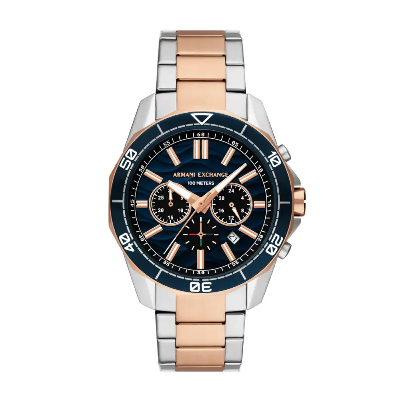 Armani Exchange Chronograph Two-Tone Stainless Steel Watch AX1965