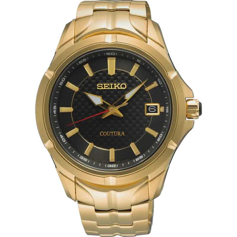 Seiko Coutura Black and Gold Tone Watch SUR566P-9