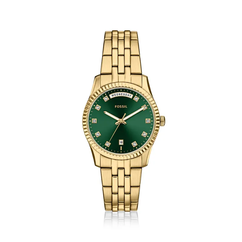 Fossil Scarlette Gold Tone Watch ES5460