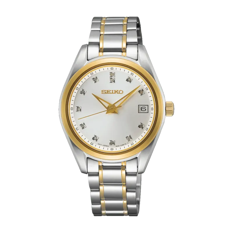 Seiko Conceptual Analogue Two-Tone Watch SUR582P