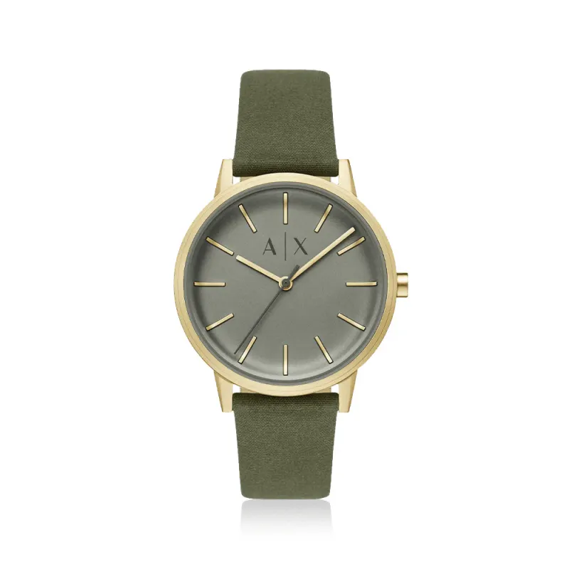 Armani Exchange Cayde Green Leather Watch AX2765