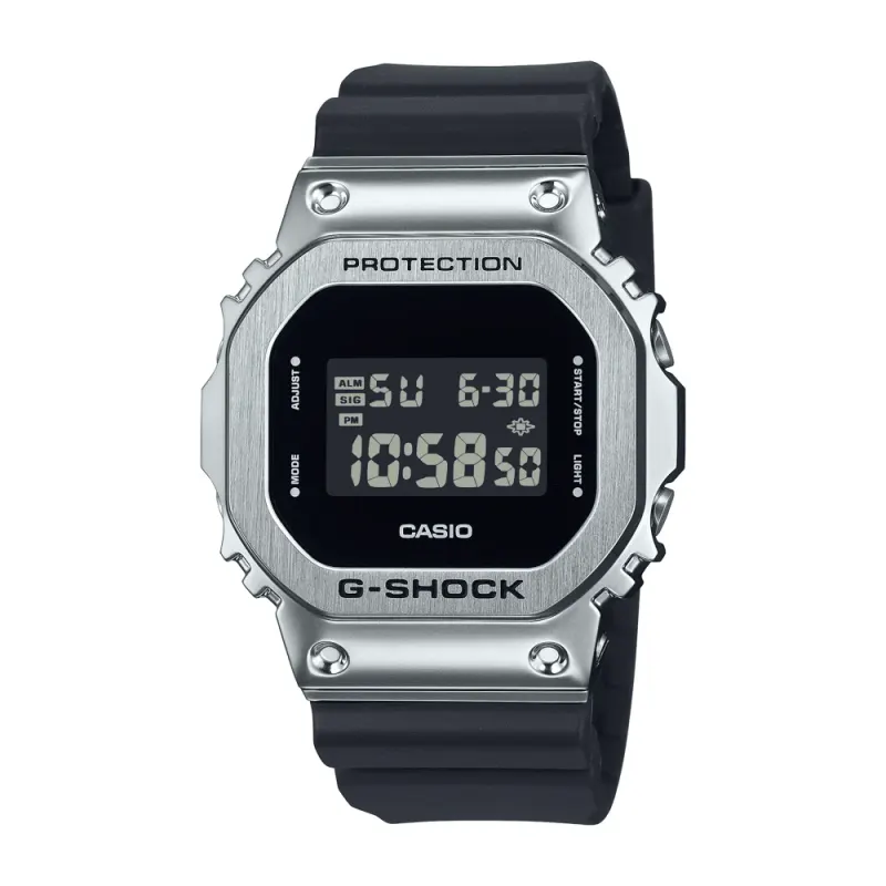 Casio G Shock Black and Silver Digital Watch GM5600U-1D