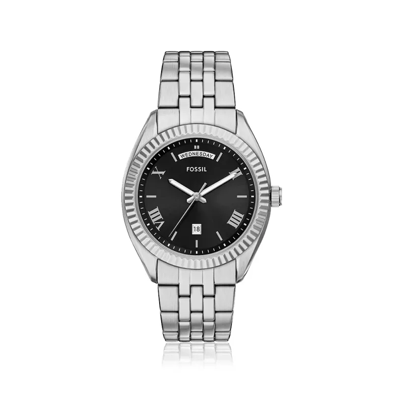 Fossil Campbell Silver Tone Watch FS6139