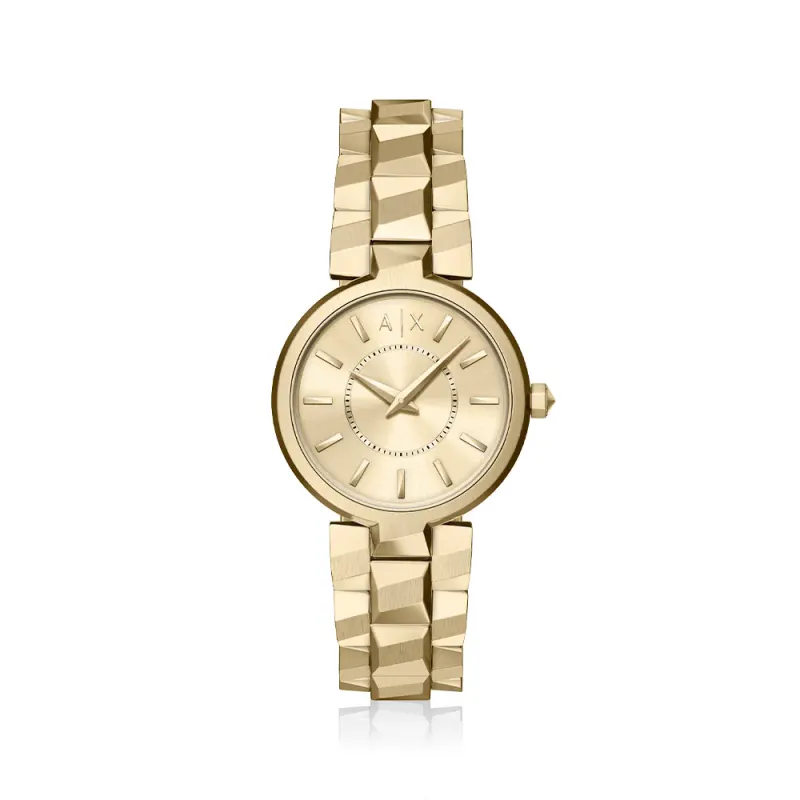Armani Exchange Audora Gold Tone Watch AX4407