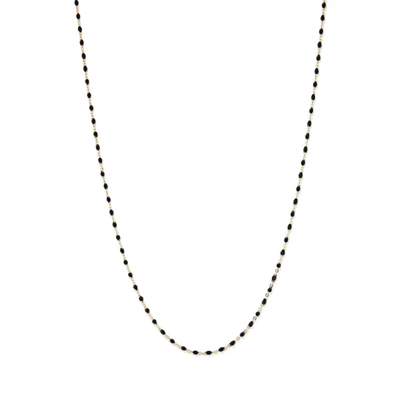 45cm Beaded Necklace in 18kt Fine Gold-Plated Sterling Silver