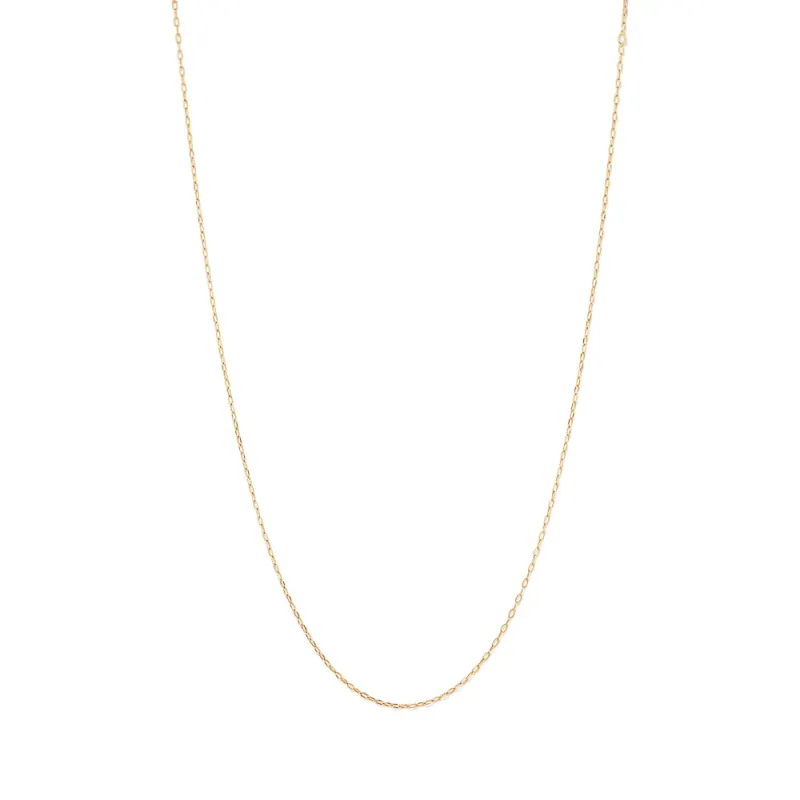 55cm Paperclip Chain in 18kt Gold Plated Sterling Silver