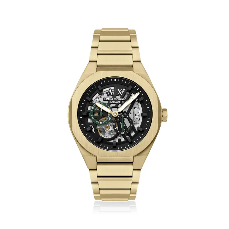Armani Exchange Sync Automatic Gold Tone Watch AX4194