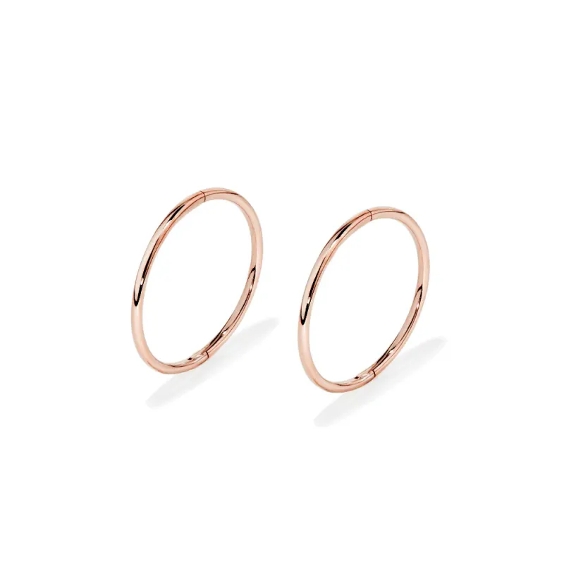 16mm Sleeper Earrings in 9kt Gold