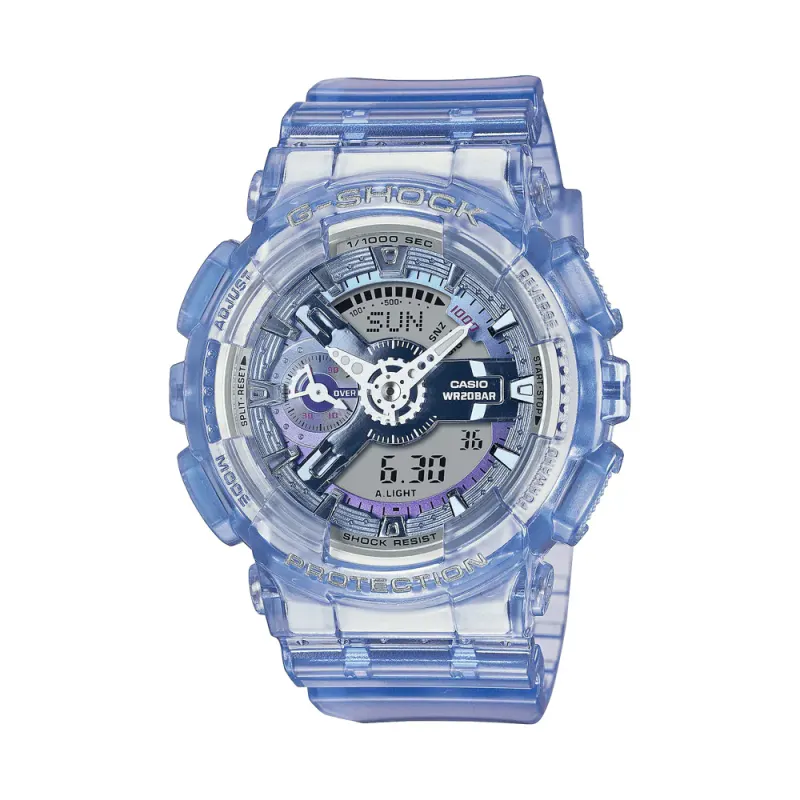 Casio G Shock Virtual World Blue Digital Watch GMAS110VW-6A