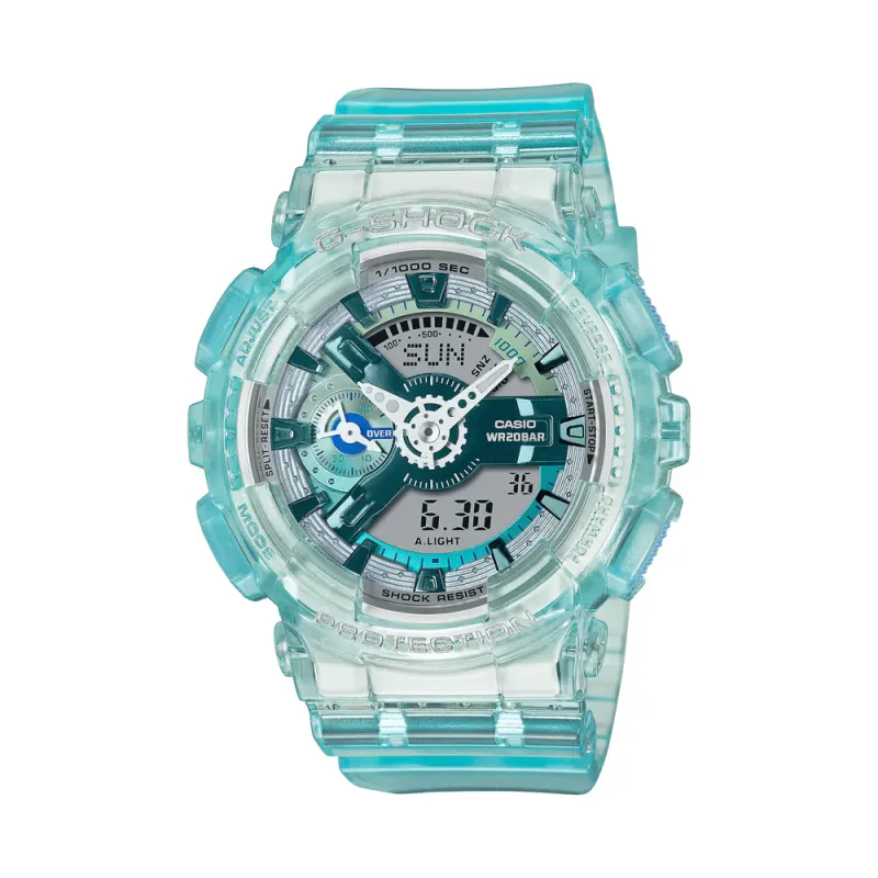 Casio G Shock Virtual World Blue Digital Watch GMAS110VW-2A