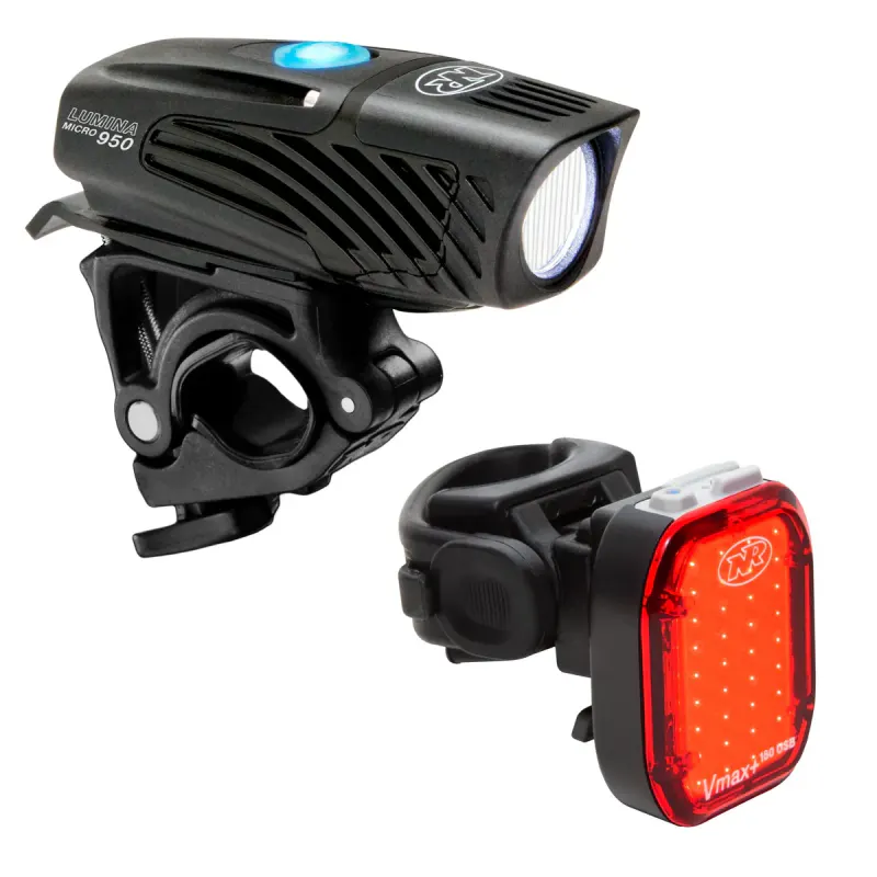 NiteRider Lumina Micro 950 / Vmax+ 180 USB-C Combo Light Set