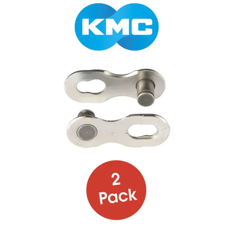 KMC 11 Speed Connecting Link - Silver - 2 Pack