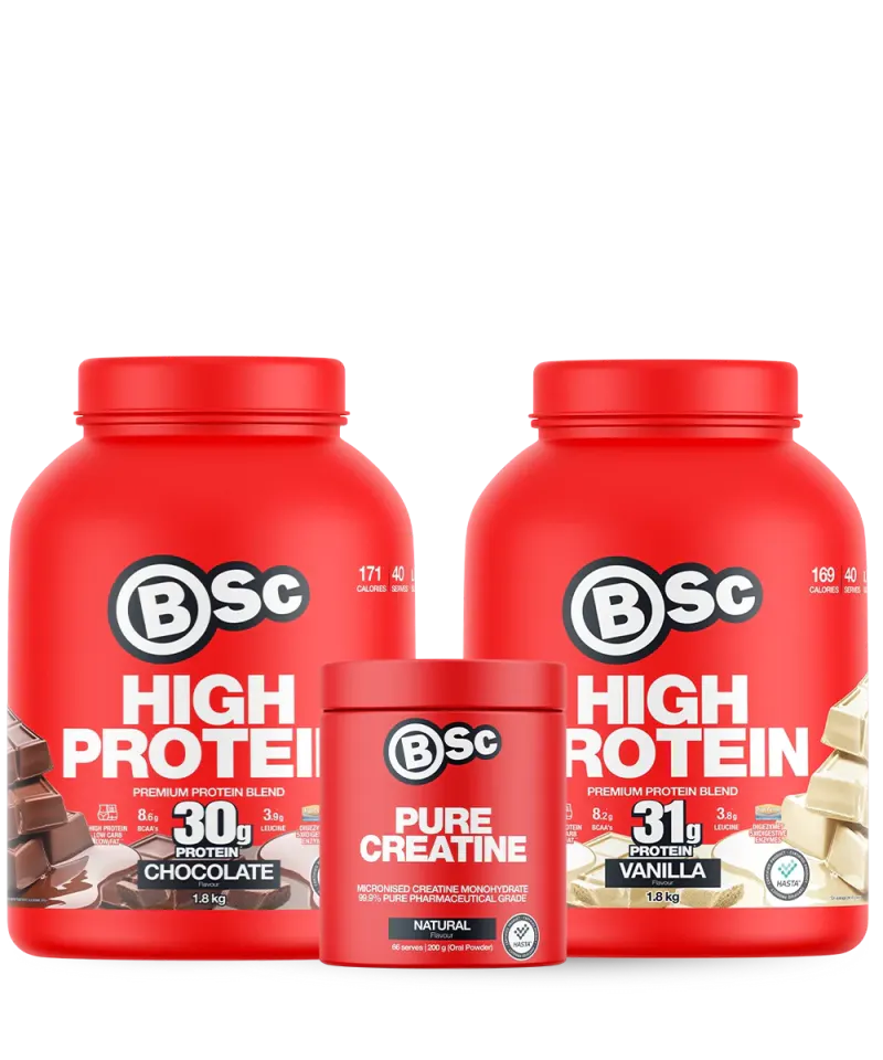 The Supply Pack | 2x High Protein 1.8kg + Creatine Bundle | BSc
