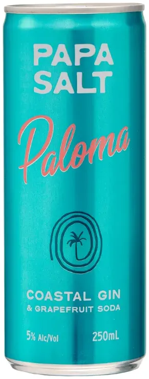 Papa Salt Paloma Coastal Gin & Grapefruit Soda Can 250ml