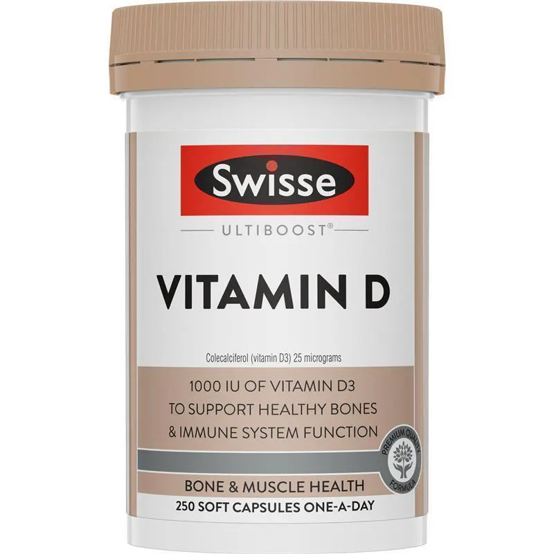 Swisse Vitamin D 250 Capsules