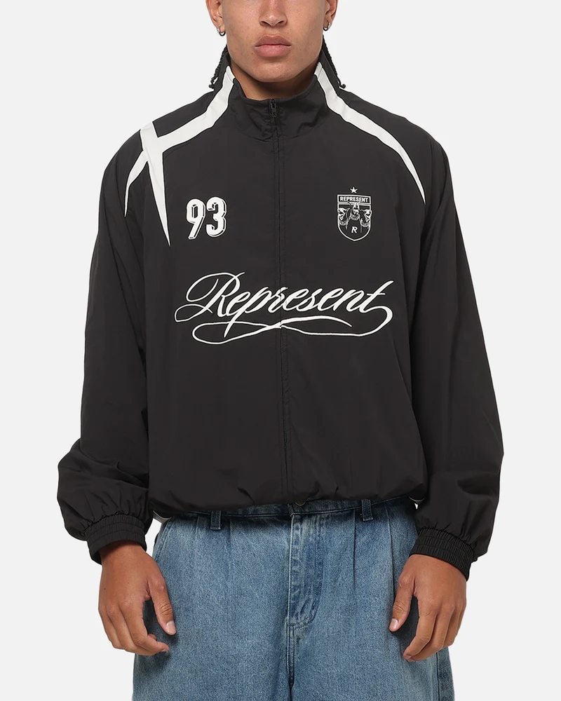Represent Woven Track Star Jacket Jet Black