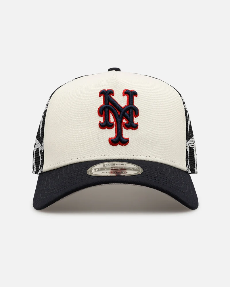 New Era New York Mets 'Fourth Of July' 9FORTY A-Frame Snapback Chrome/Navy