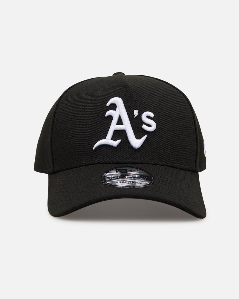 New Era Oakland Athletics 'Easy Black and White' 9FORTY A-Frame Snapback Black/White