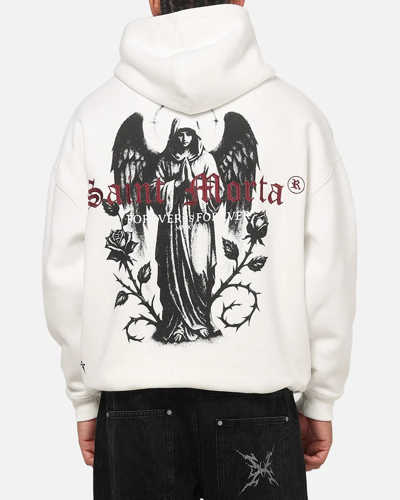 Saint Morta Forever Ever Hoodie Off White