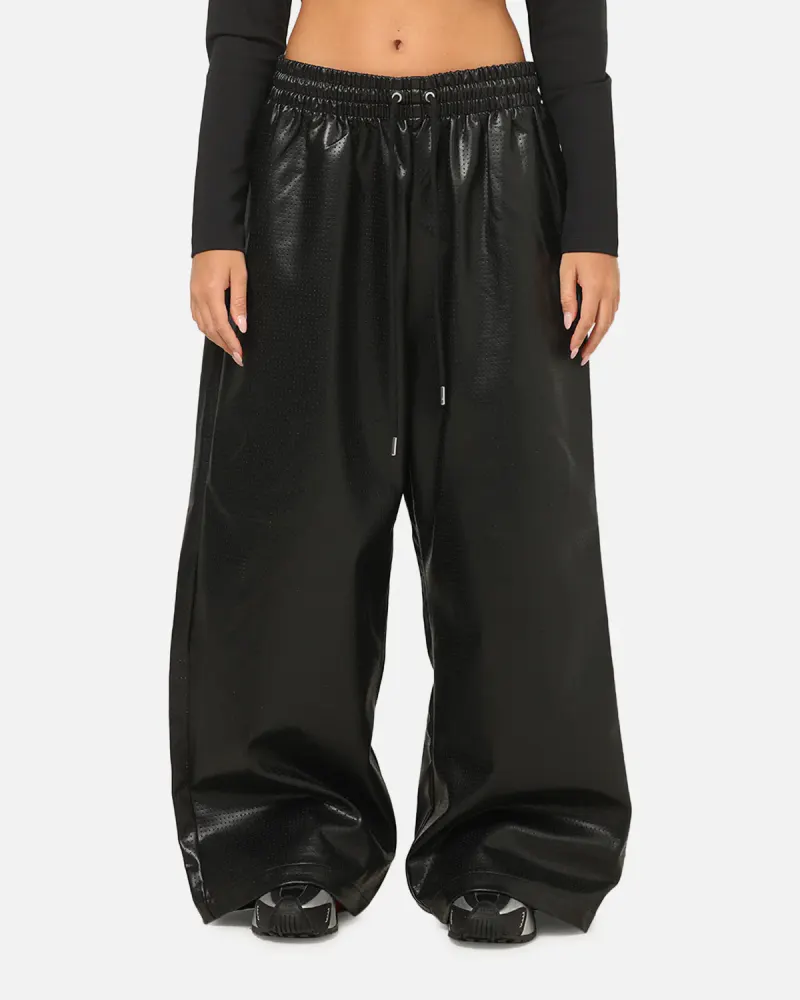 Jordan Women's Jumpman Flight Faux-Leather Pants Black