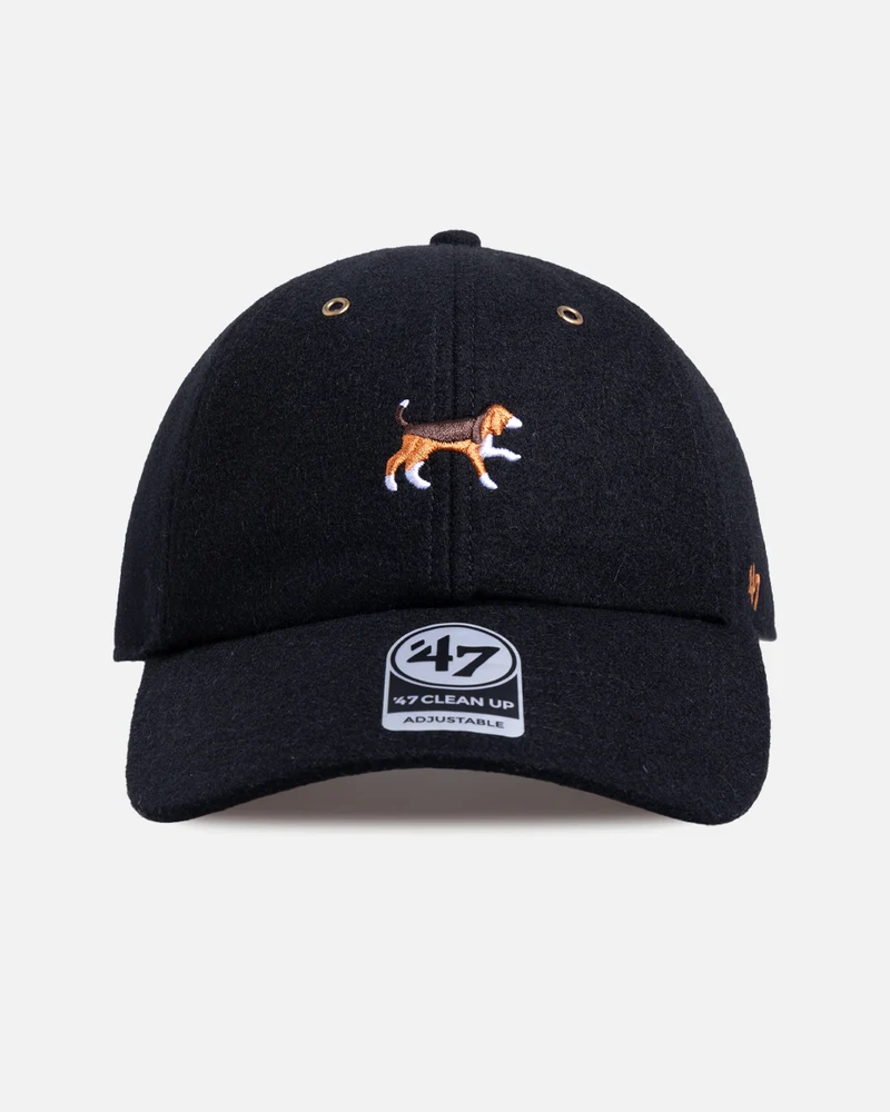 47 Brand Beagle Wool 47 Clean Up Strapback Black