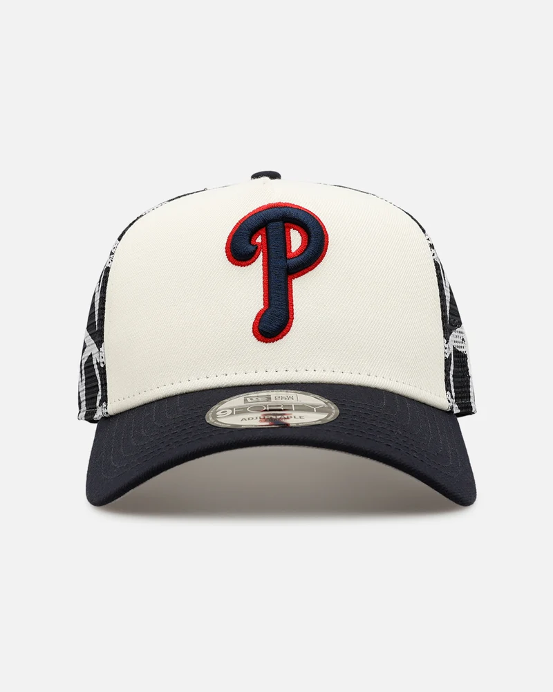 New Era Philadelphia Phillies 'Fourth Of July' 9FORTY A-Frame Snapback Chrome/Navy