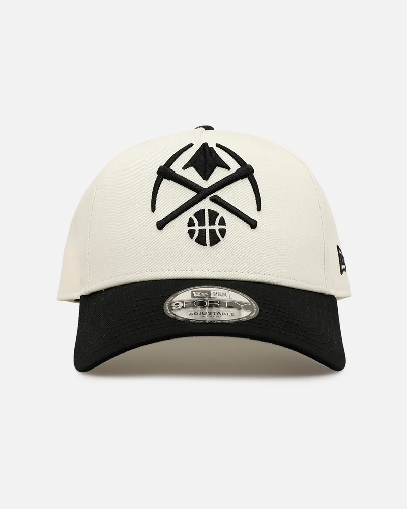 New Era Denver Nuggets 'Easy Chrome Black' 9FORTY A-Frame Snapback Chrome/Black