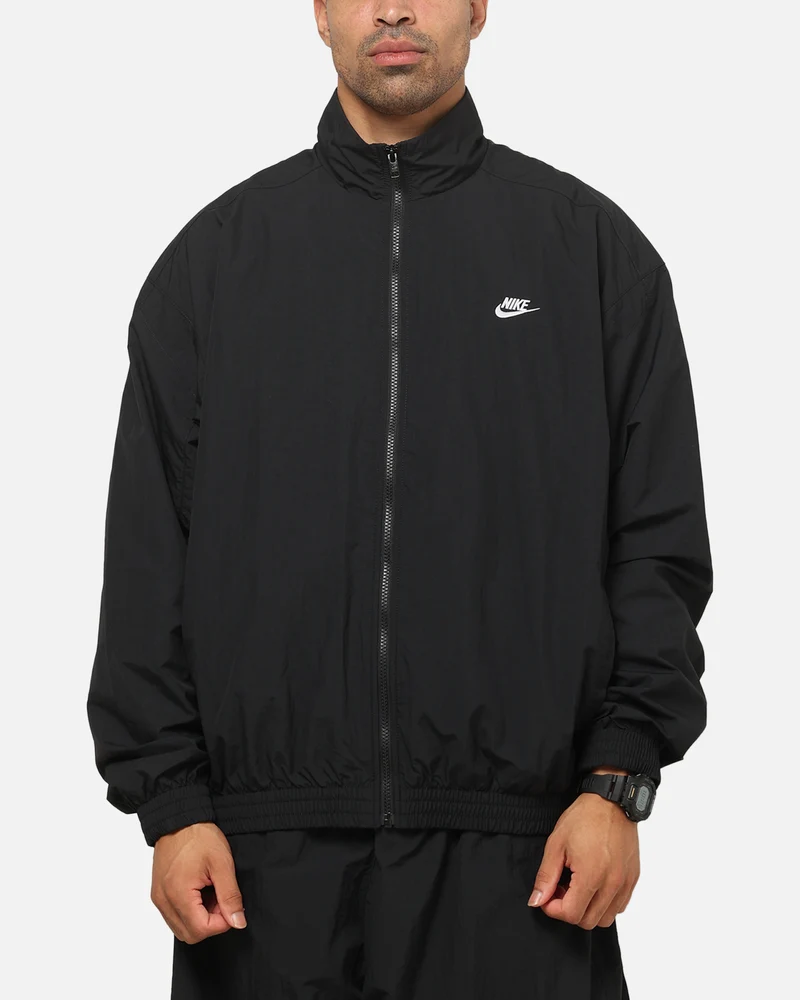 Nike Club Woven Oversized Track Jacket Black