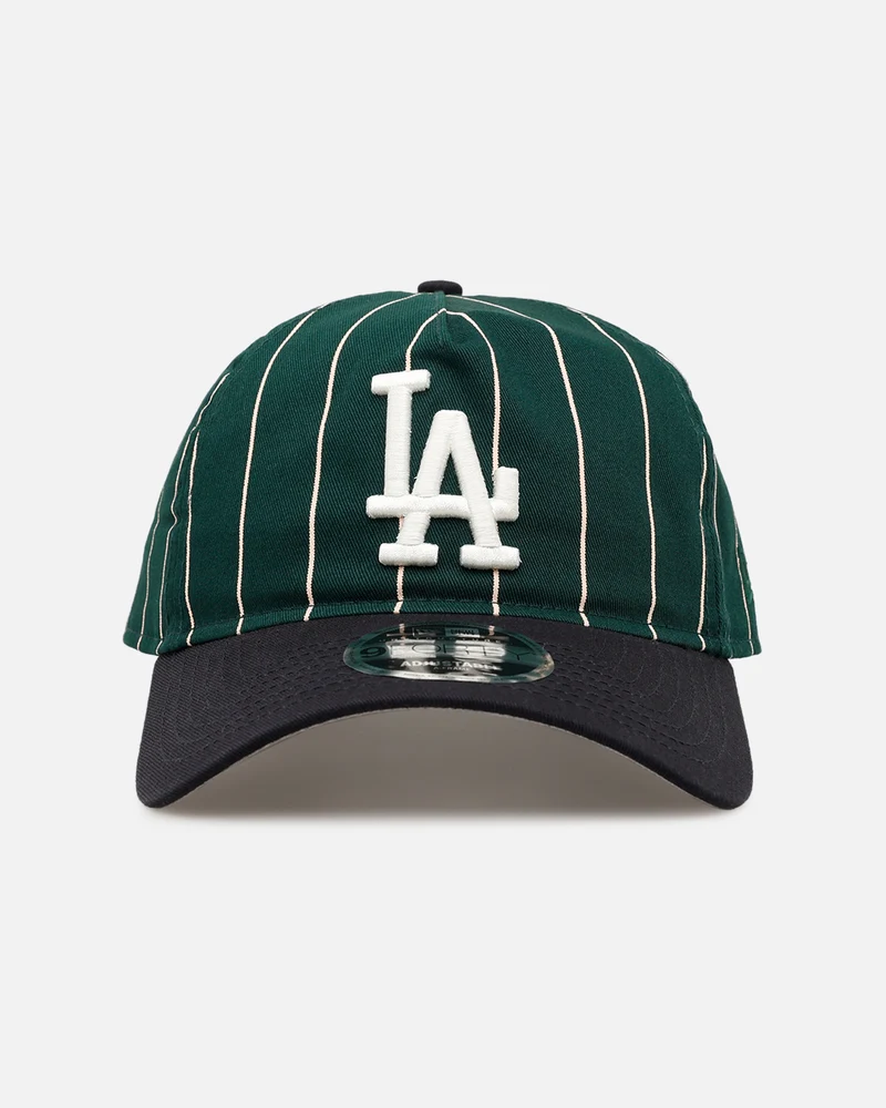 New Era Los Angeles Dodgers 'Pinstripe' 9FORTY A-Frame Snapback Dark Green