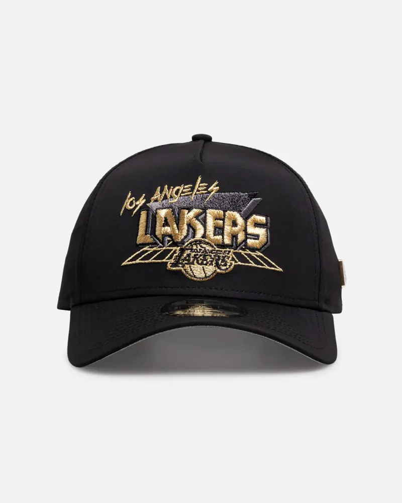 New Era Los Angeles Lakers 'Arcade Gold 10 Year Anniversary' 9FORTY A-Frame Snapback Black/Gold