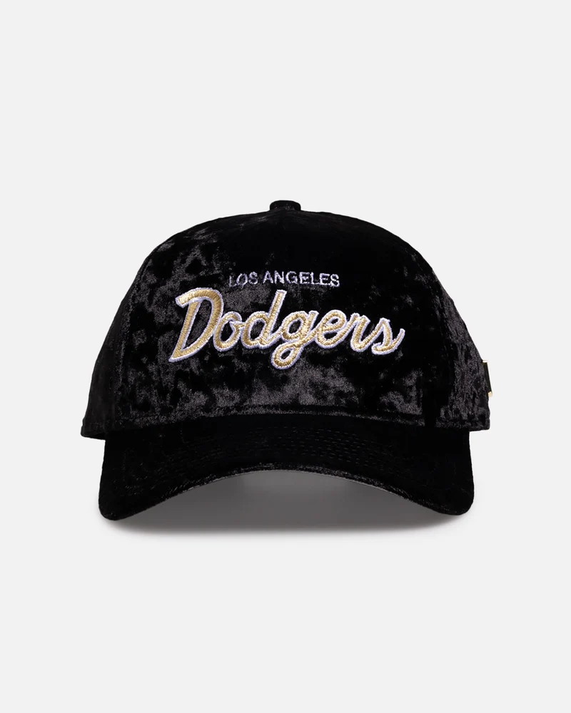 New Era Los Angeles Dodgers 'Velvet' 9FORTY A-Frame Snapback Black/Gold