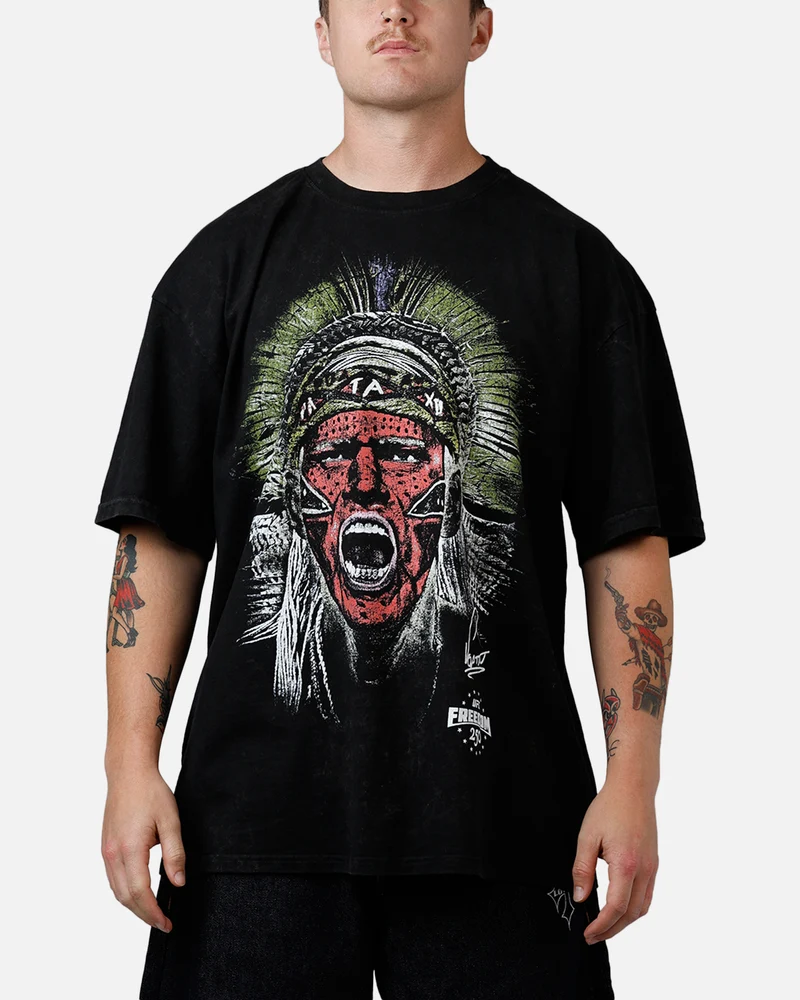 UFC By Culture Kings UFC 250 Alex Pereira T-Shirt Black Acidwash
