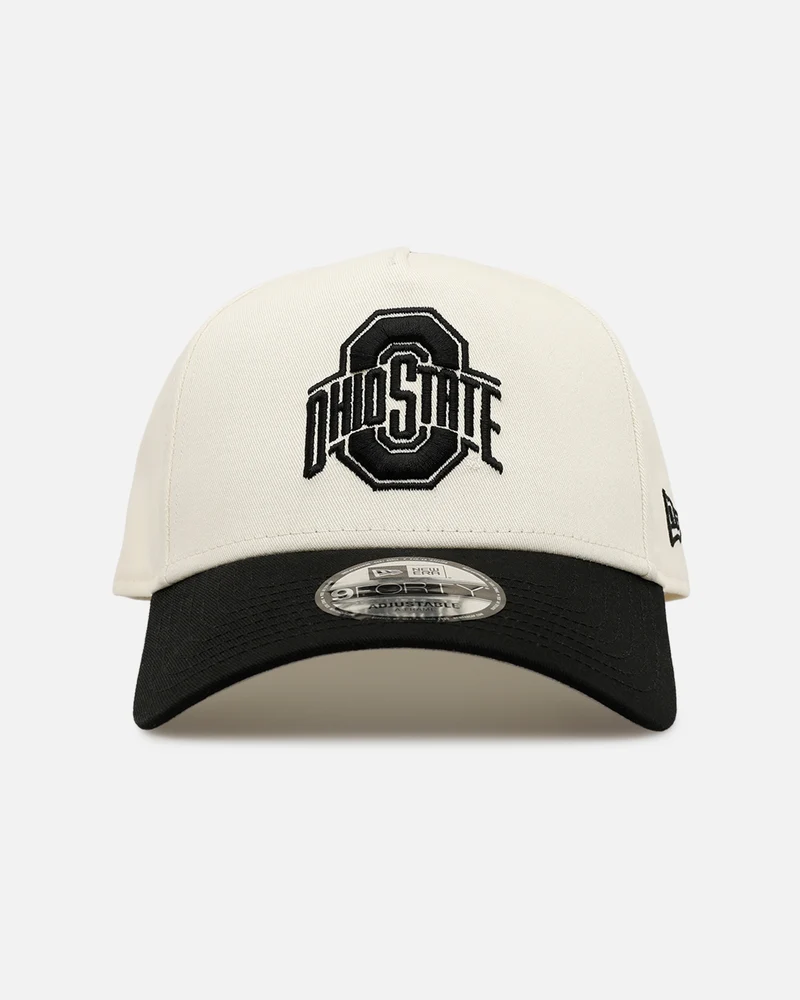 New Era Ohio State Buckeyes 'Easy Chrome Black' 9FORTY A-Frame Snapback Chrome/Black