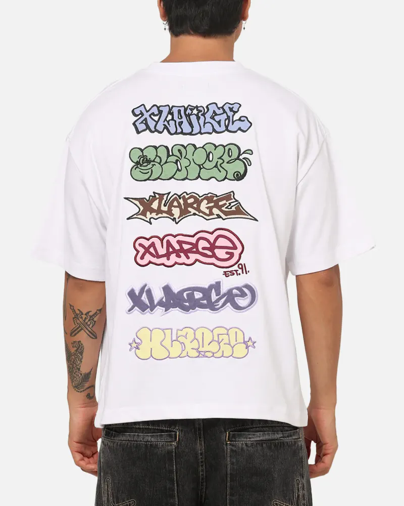 X-Large Graffiti Gorilla Fit T-Shirt White
