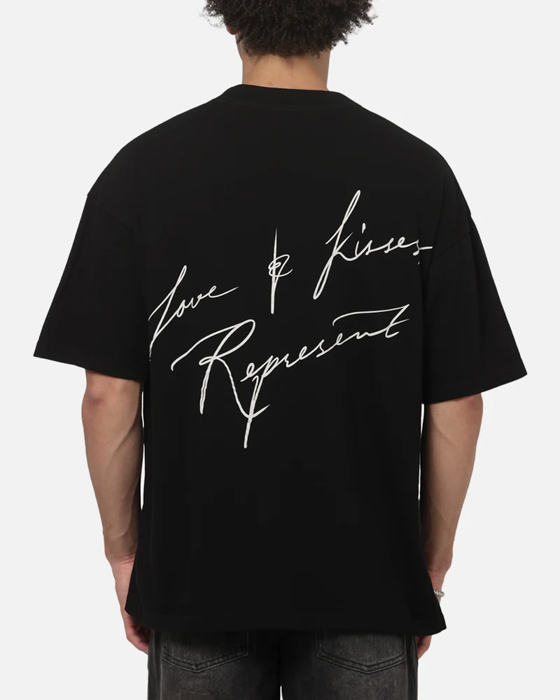 Represent Love And Kisses T-Shirt Jet Black