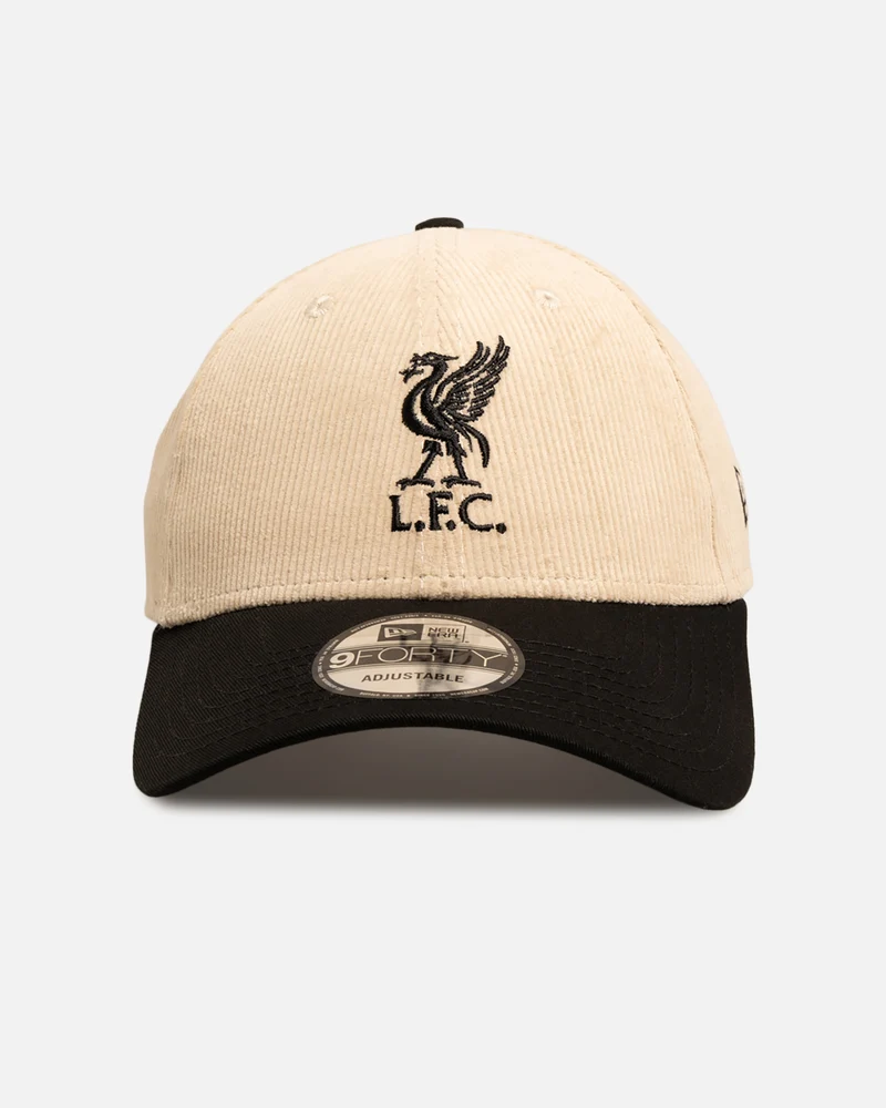 New Era Liverpool FC 9FORTY Corduroy Core Casual Strapback Light Beige