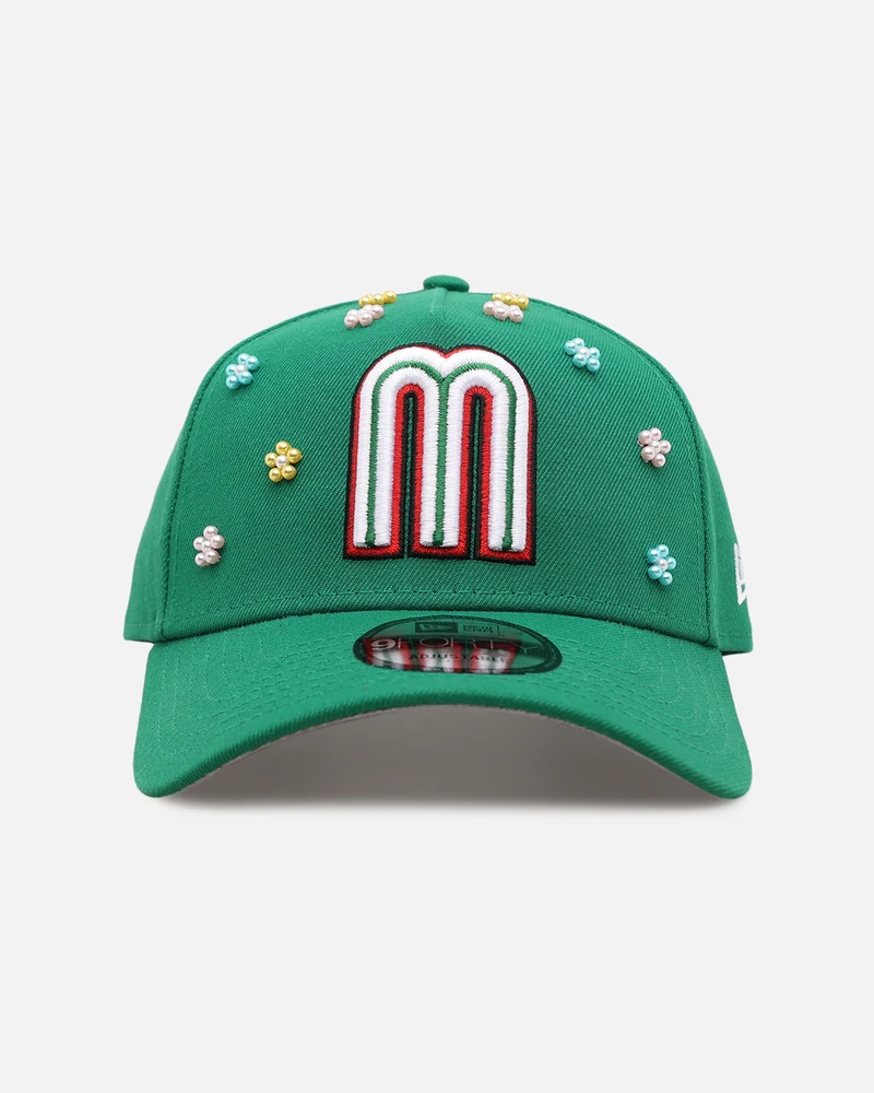 New Era Mexico National Baseball Team 'Summer Flowers 2.0' 9FORTY A-Frame Snapback Official Team Color