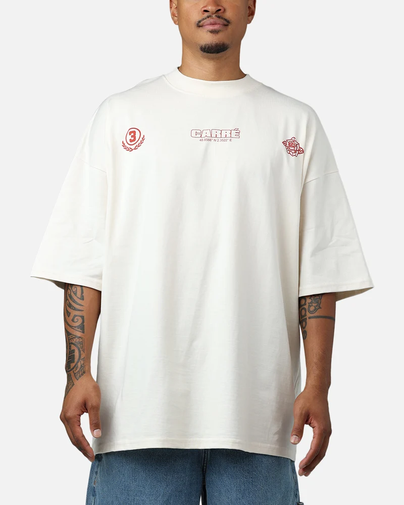 Carre Stacked Logo T-Shirt Off White