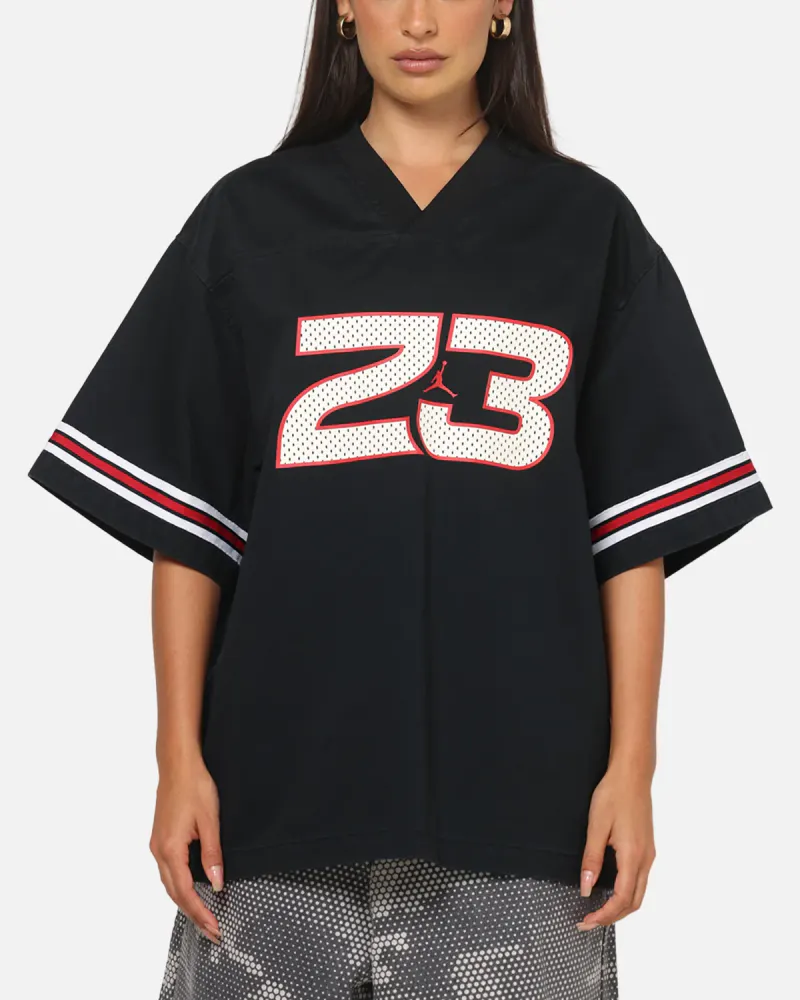 Jordan Women's Flight Woven Jersey Top Black