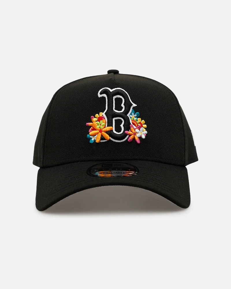 New Era Boston Red Sox 'Summer Flowers' 9FORTY A-Frame Snapback Black
