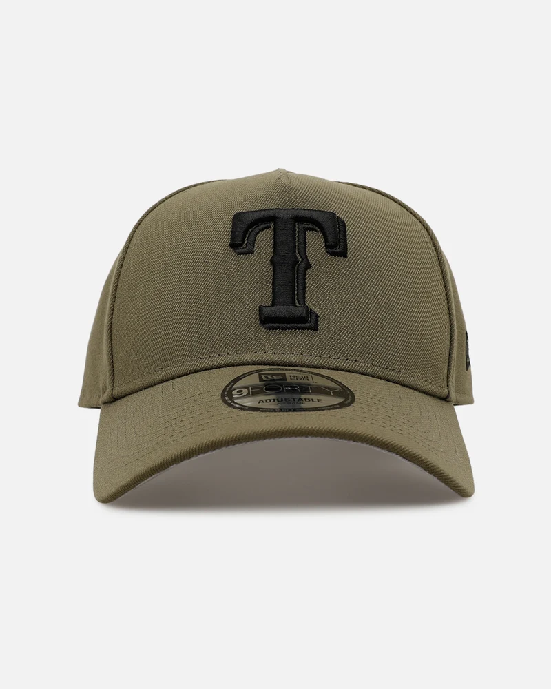 New Era Texas Rangers 'Easy Olive' 9FORTY A-Frame Snapback Olive