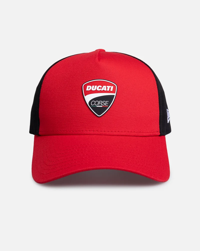 New Era Ducati Corse 9FORTY E-Frame Trucker Snapback Red