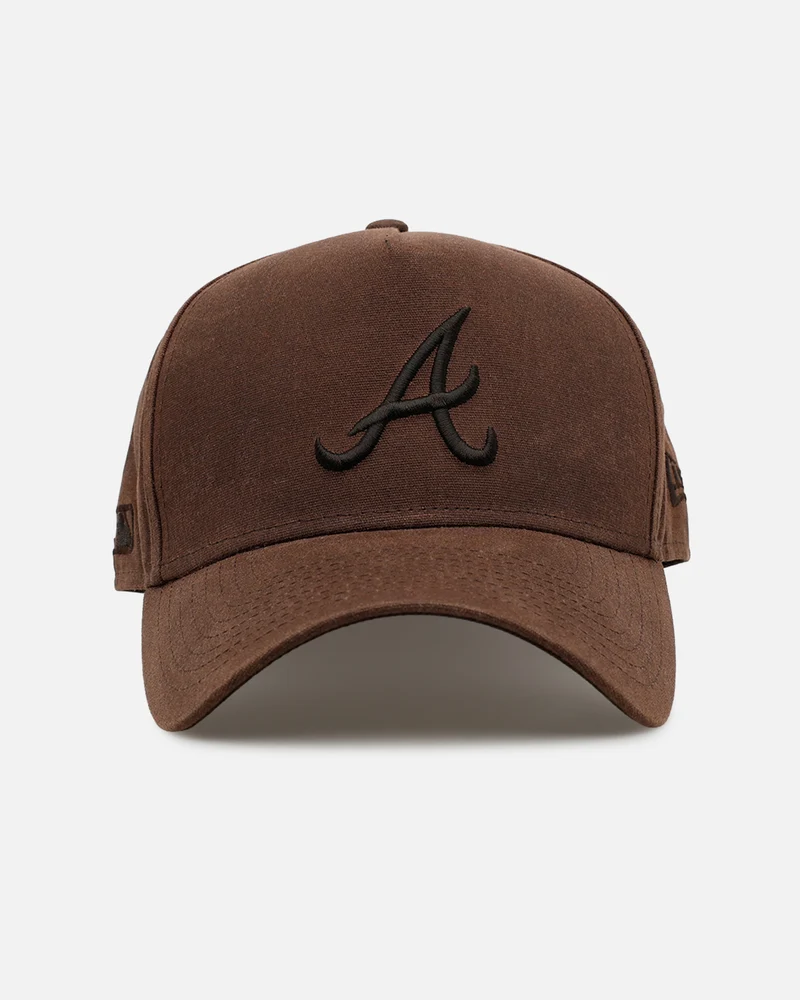 New Era Atlanta Braves 'Waxed Canvas QS' 59FORTY A-Frame Fitted Brown