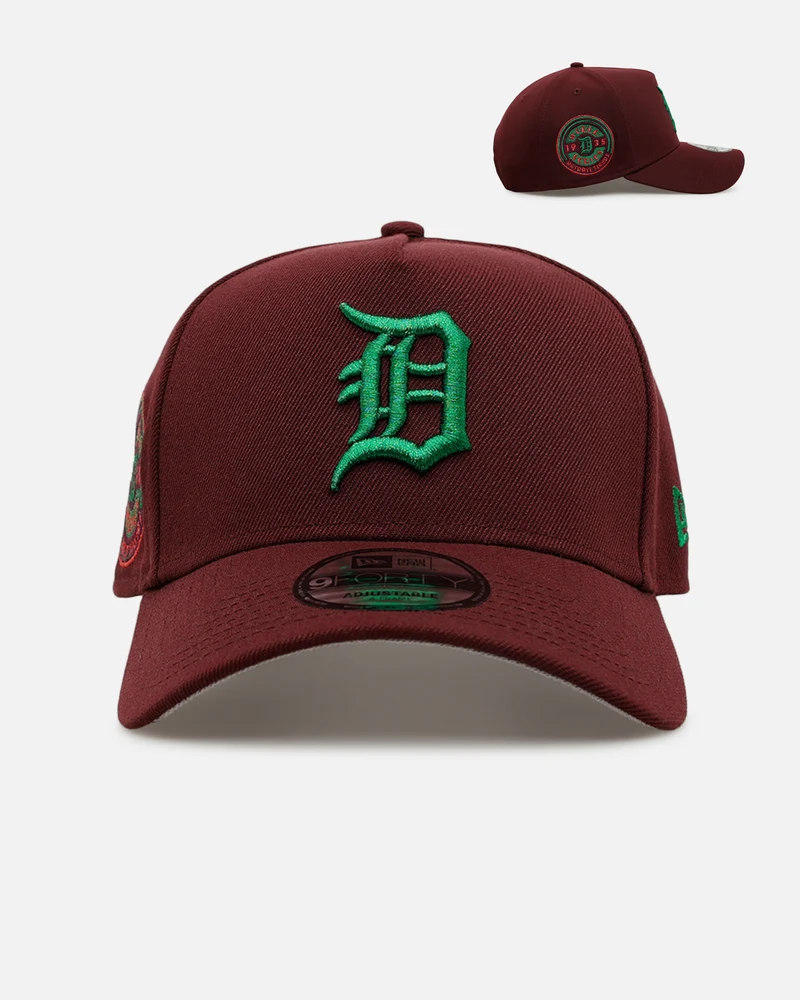 New Era Detroit Tigers 'Frosted Burgundy' 9FORTY A-Frame Snapback Burgundy