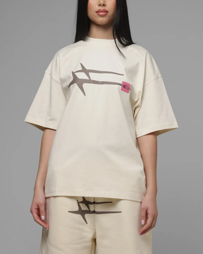 Loiter Hybrid Premium T-Shirt Beige